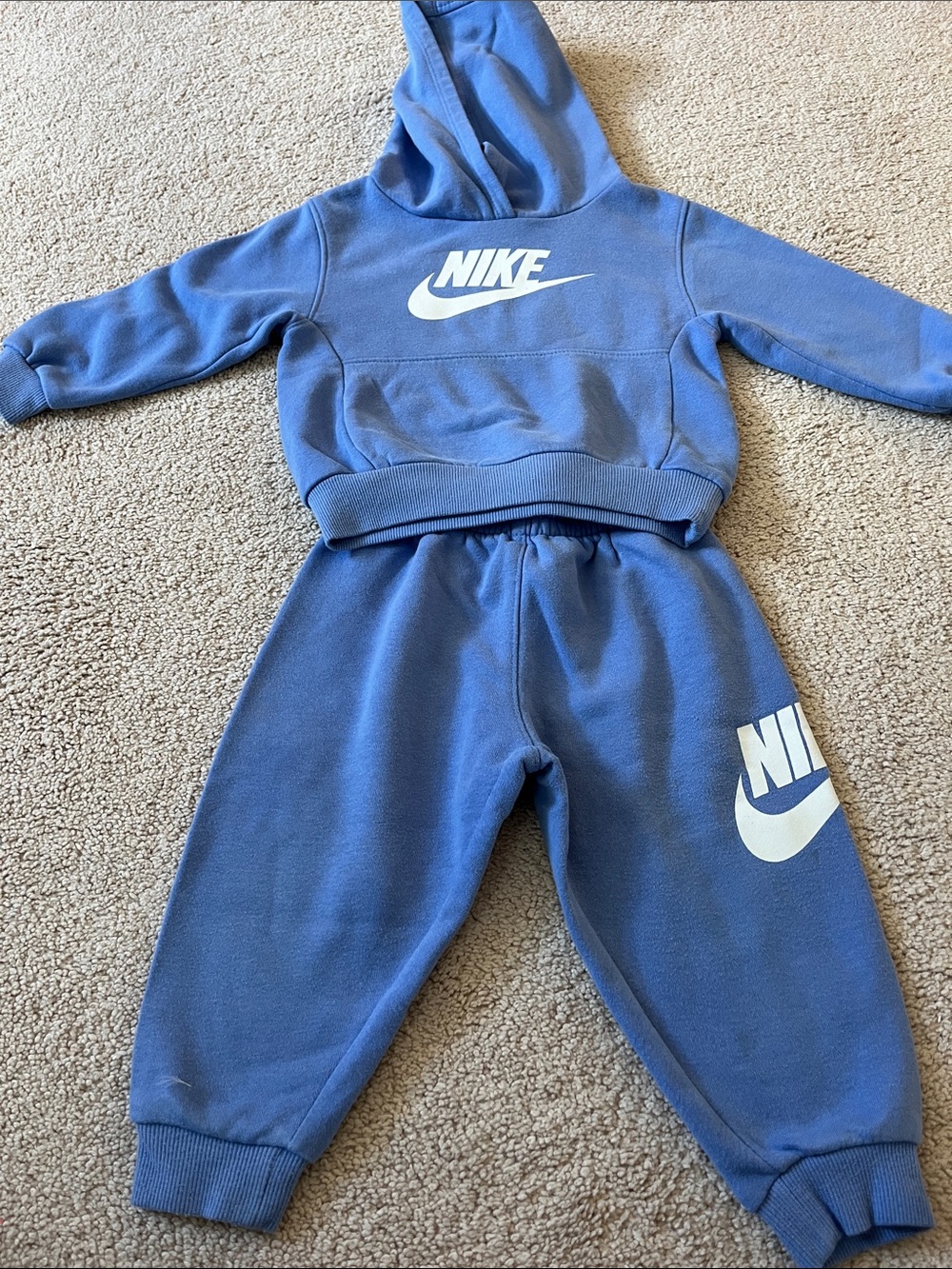 Nike Kids Light Blue Hoodie & Joggers Set 18M